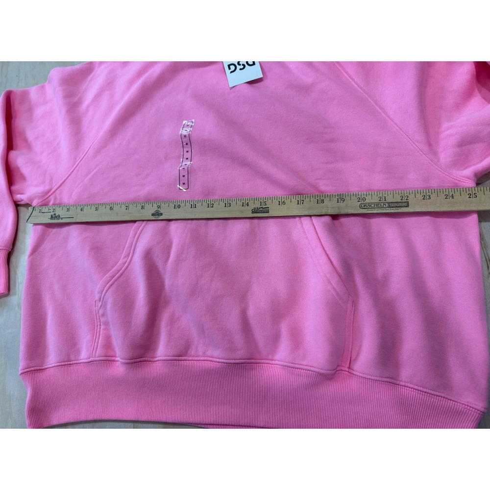 DSG Womens Classic Fleece Hoodie Blushing Bright Pink Sweatshirt Medium NWT Cozy - Picture 6 of 7